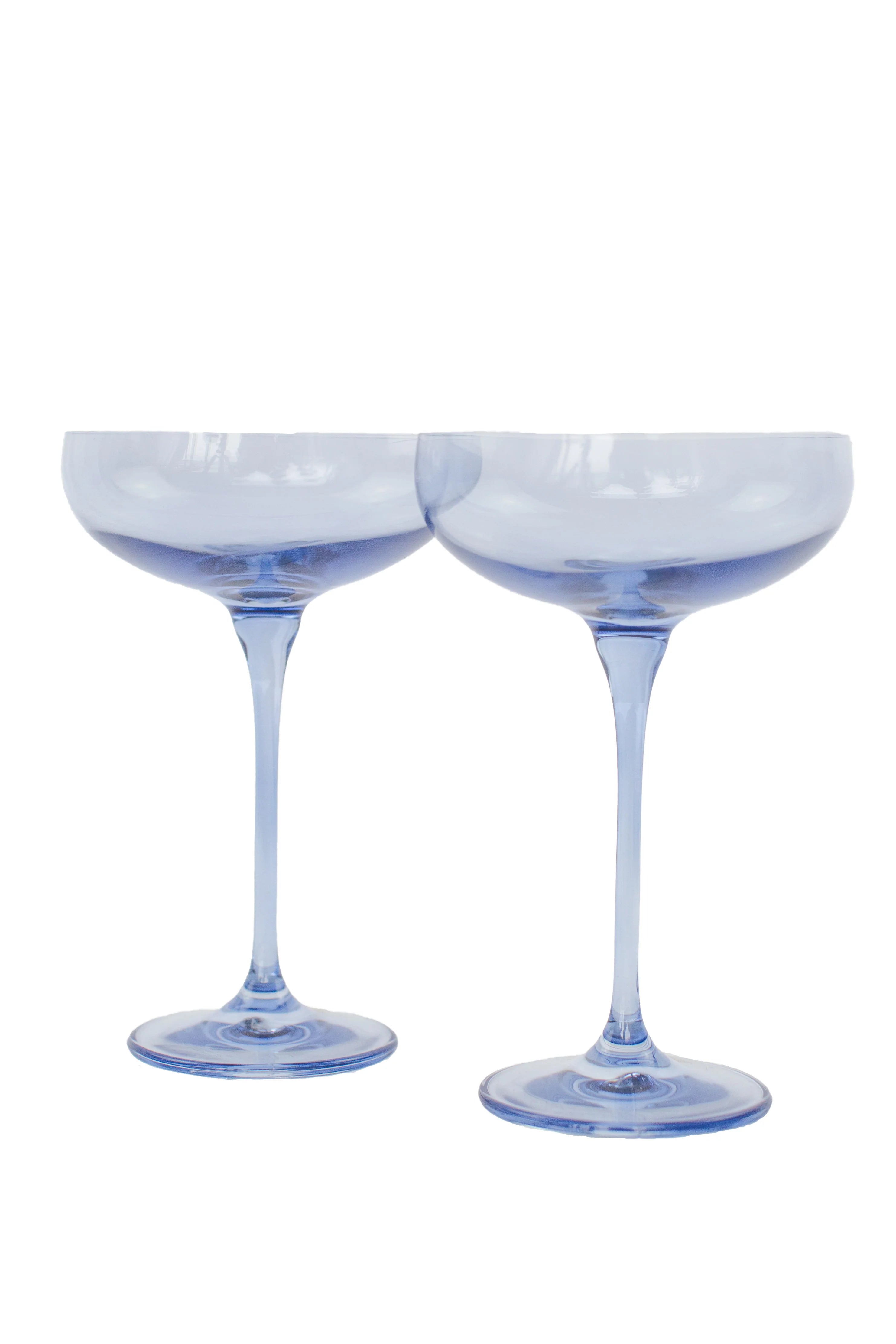 Estelle Champagne Coupe Stemware - Bundle - Cobalt Blue
