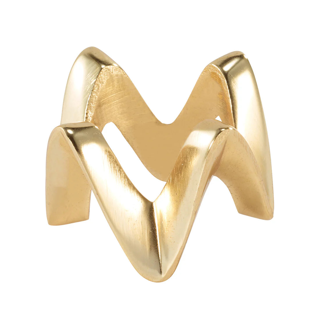 Crown Gold Napkin Ring | Set of 4