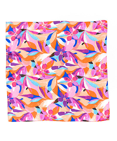Printed Silky Bandana Scarf