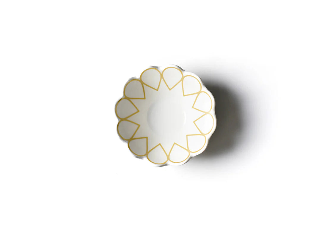 DECO GOLD SCALLOP SMALL BOWL