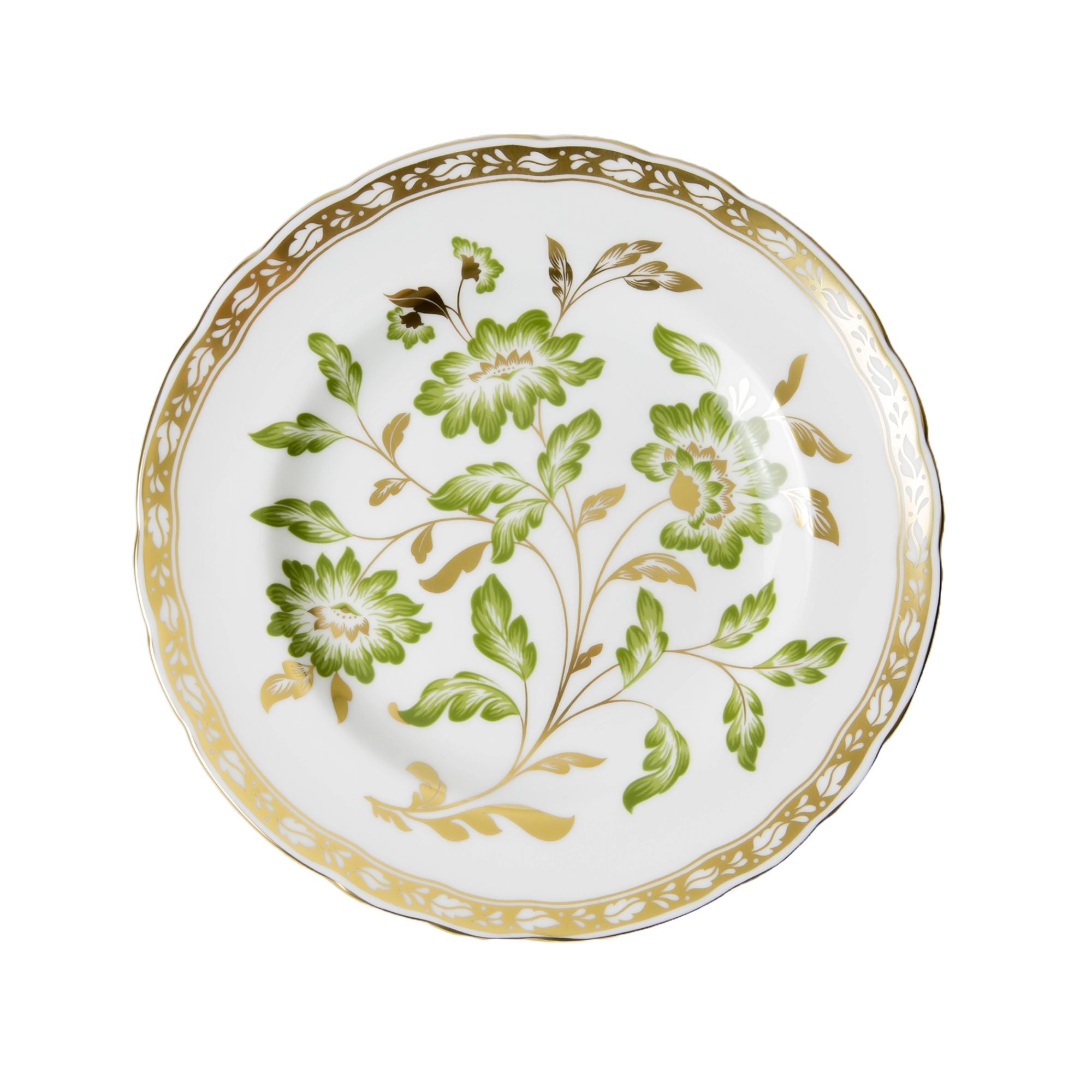 Derby Panel Green-Accent Plate (Green & Gold)