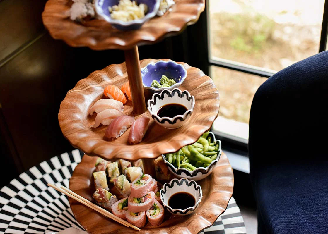 FUNDAMENTAL WOOD 3-TIERED STAND