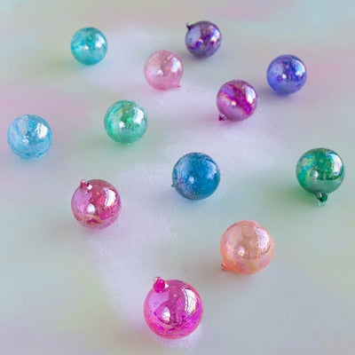 Hot Pink Ripple Iridescent Ornament