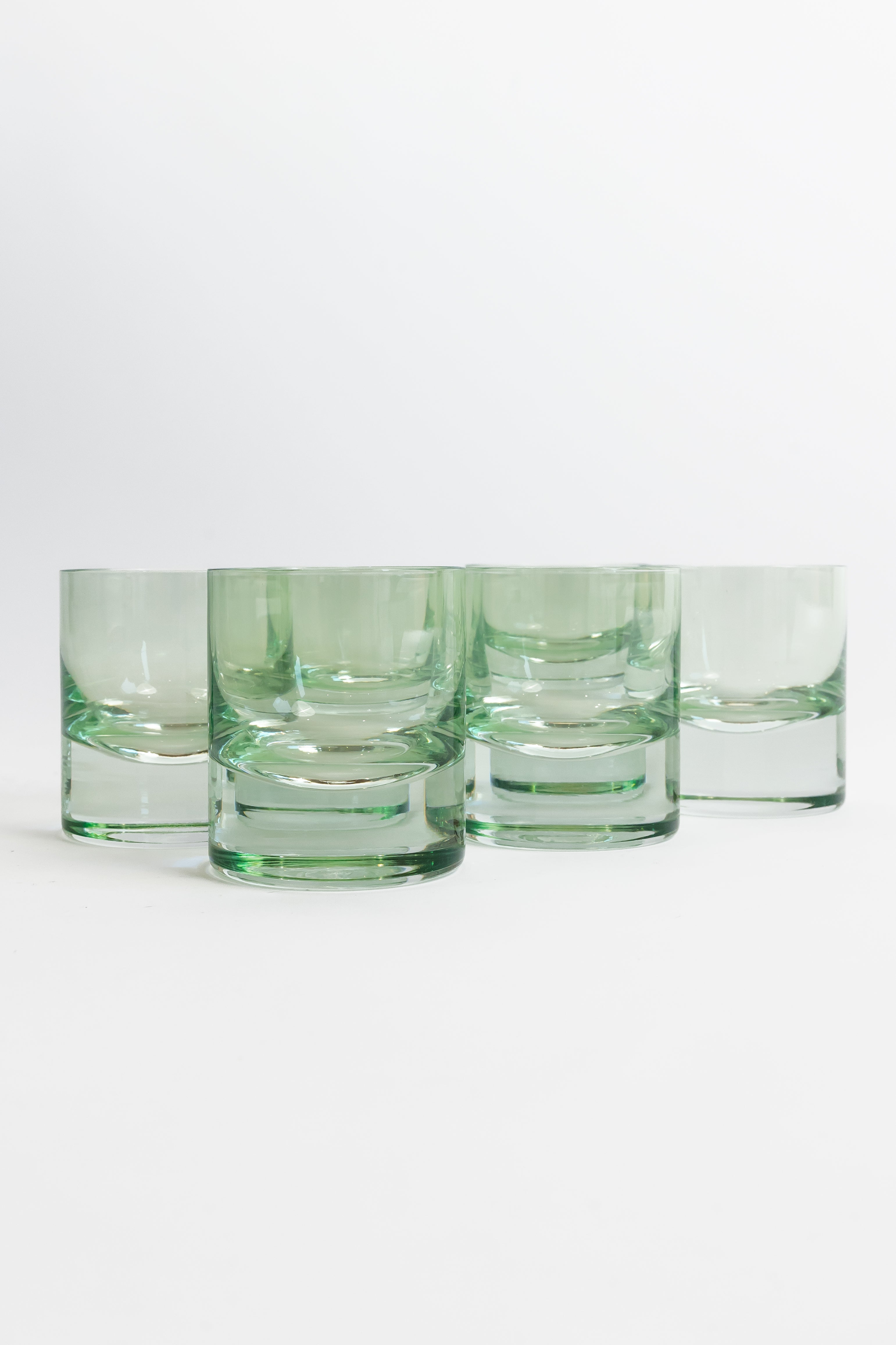Estelle Colored Rocks Glass {Mint Green}_Pair