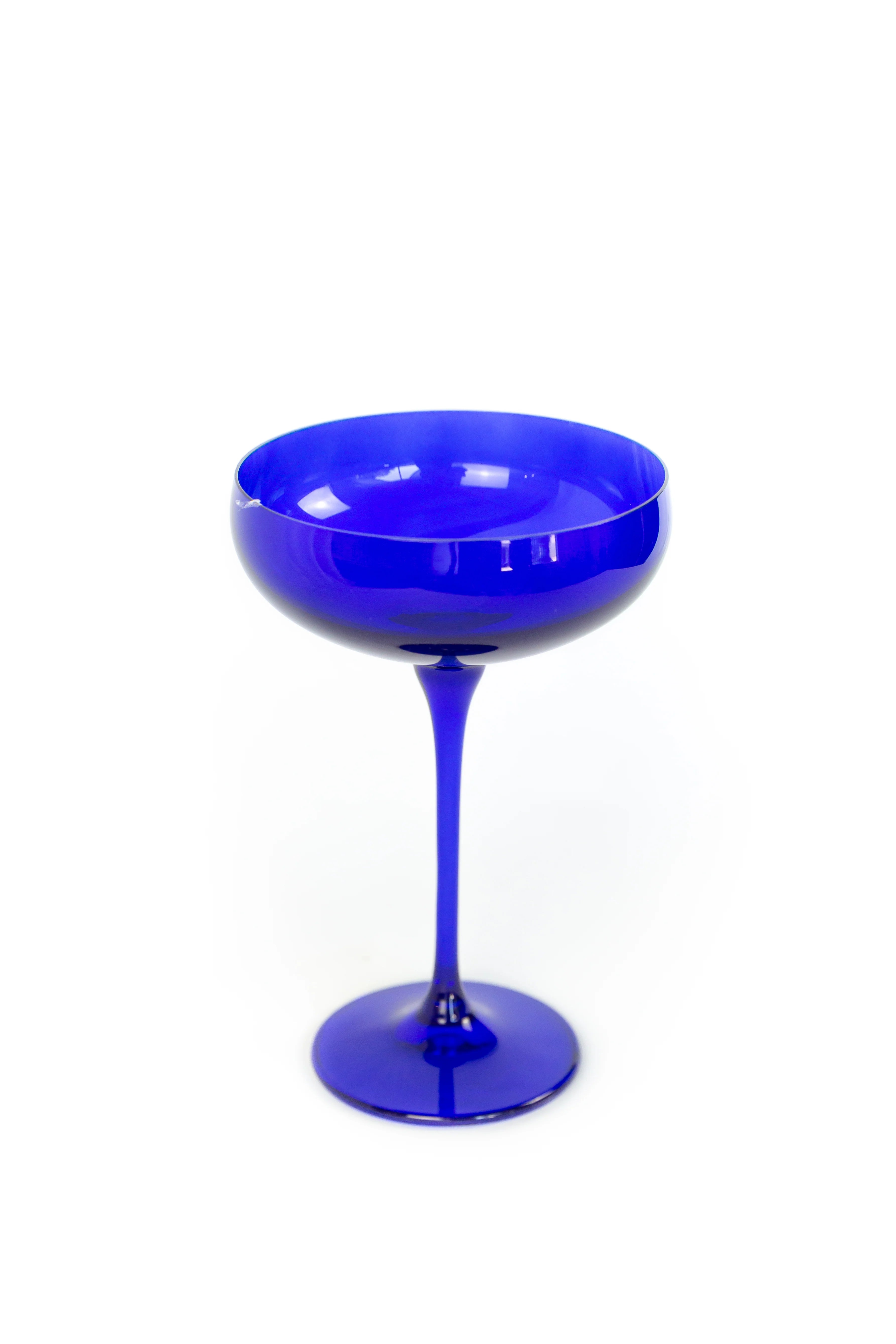 Estelle Champagne Coupe Stemware - Single - Royal Blue