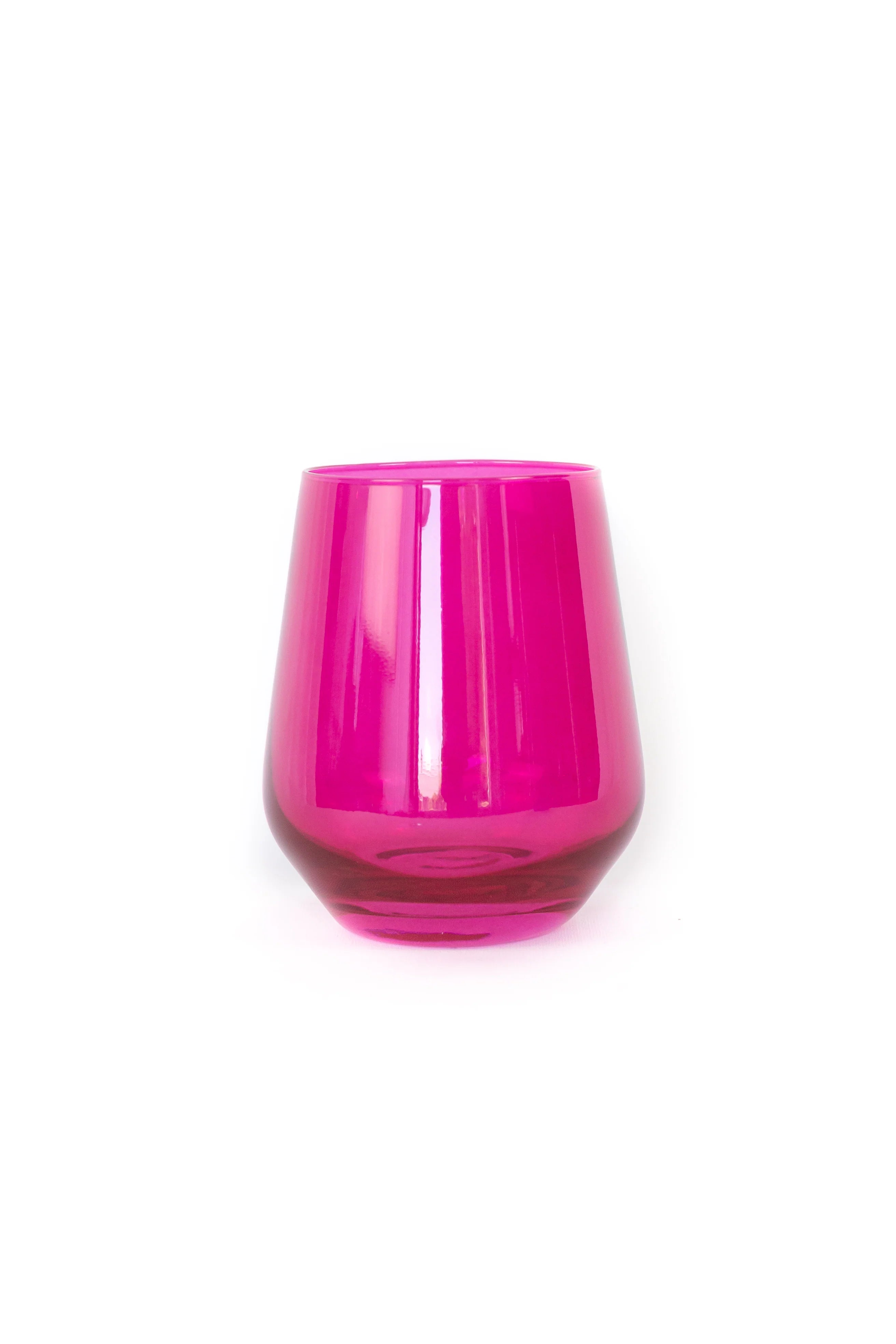 Estelle Stemless Wine - Single - Fuchsia
