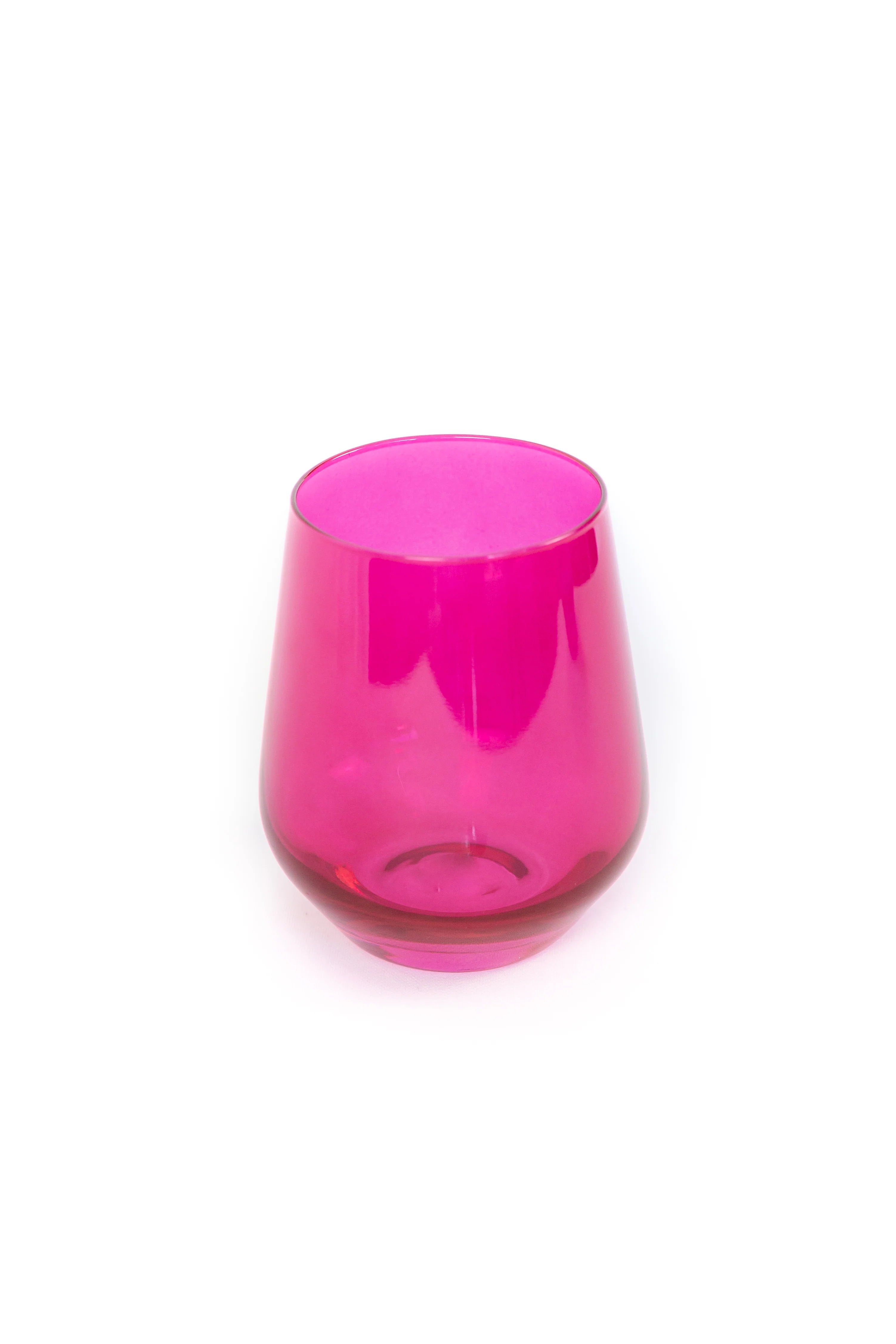 Estelle Stemless Wine - Single - Fuchsia