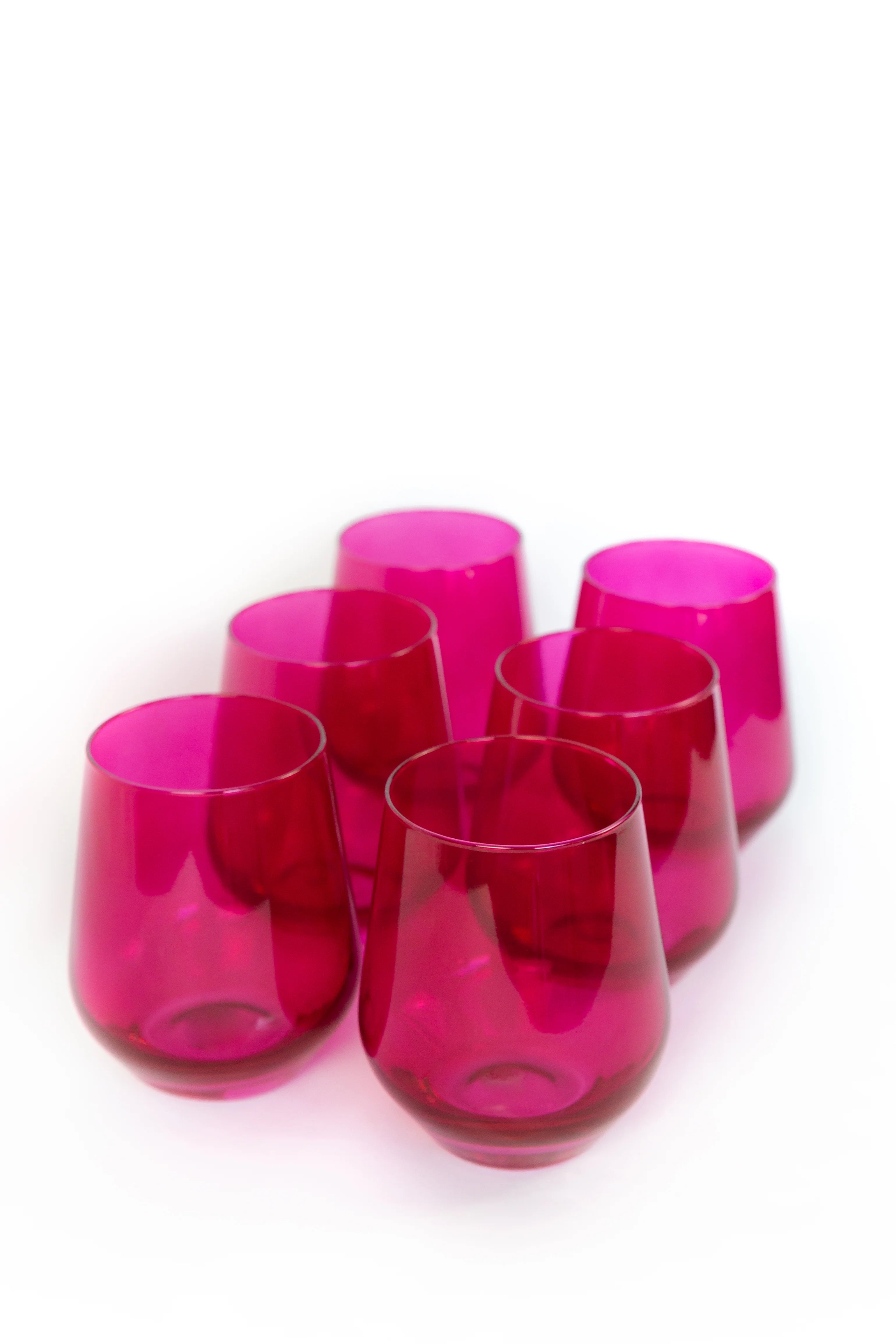 Estelle Stemless Wine - Bundle - Fuchsia