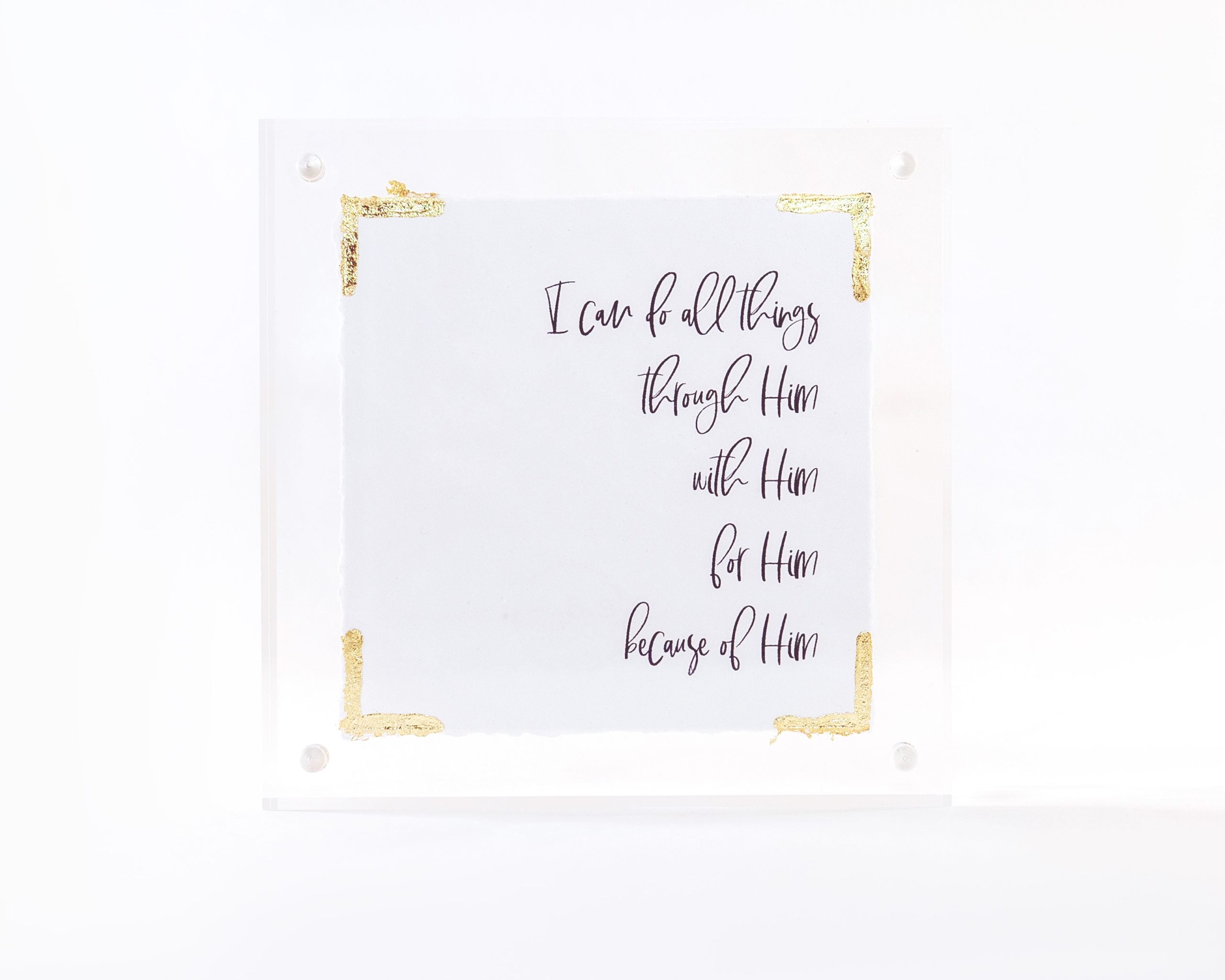 5x5 Acrylic Message Block