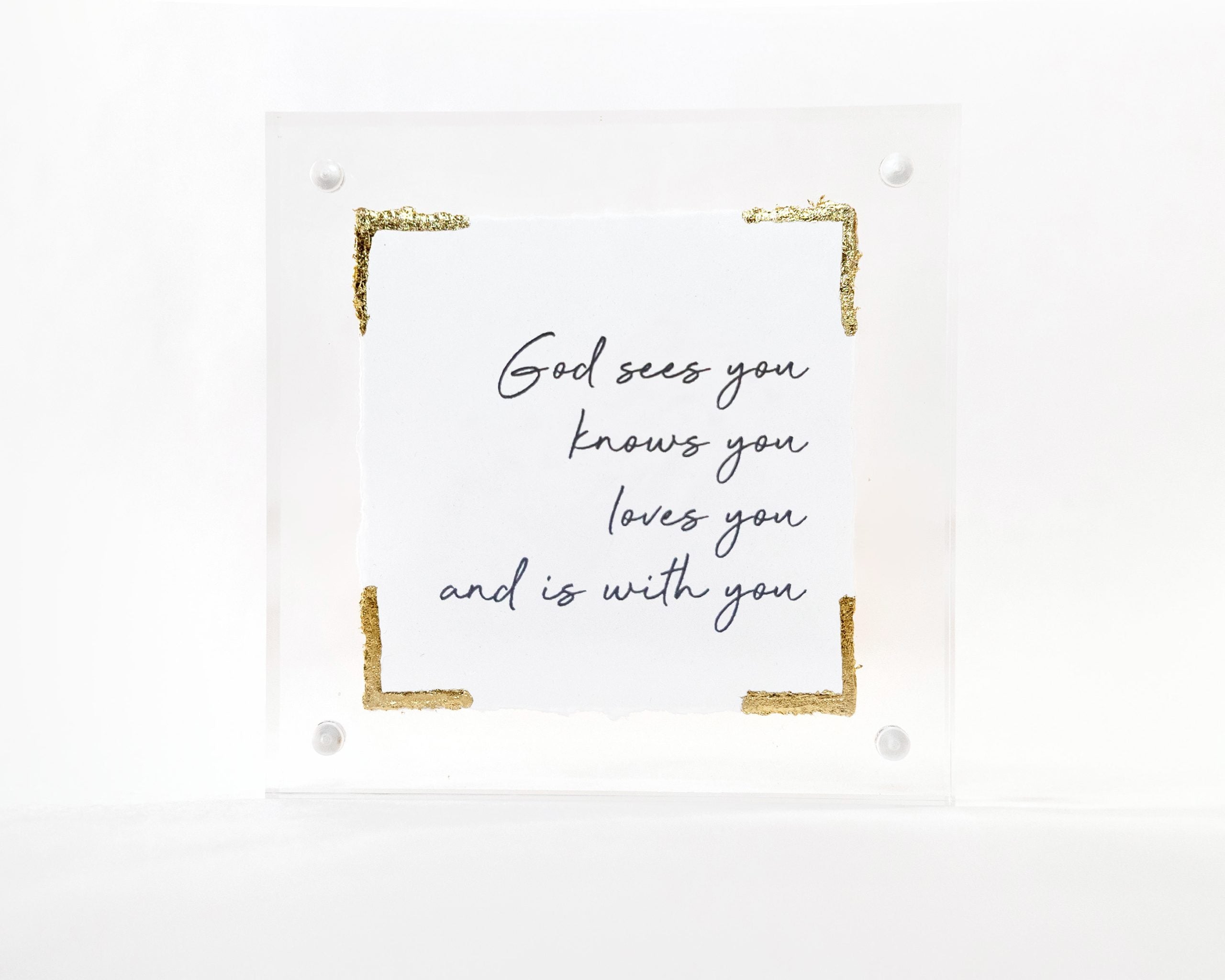 4×4 Acrylic Message Block