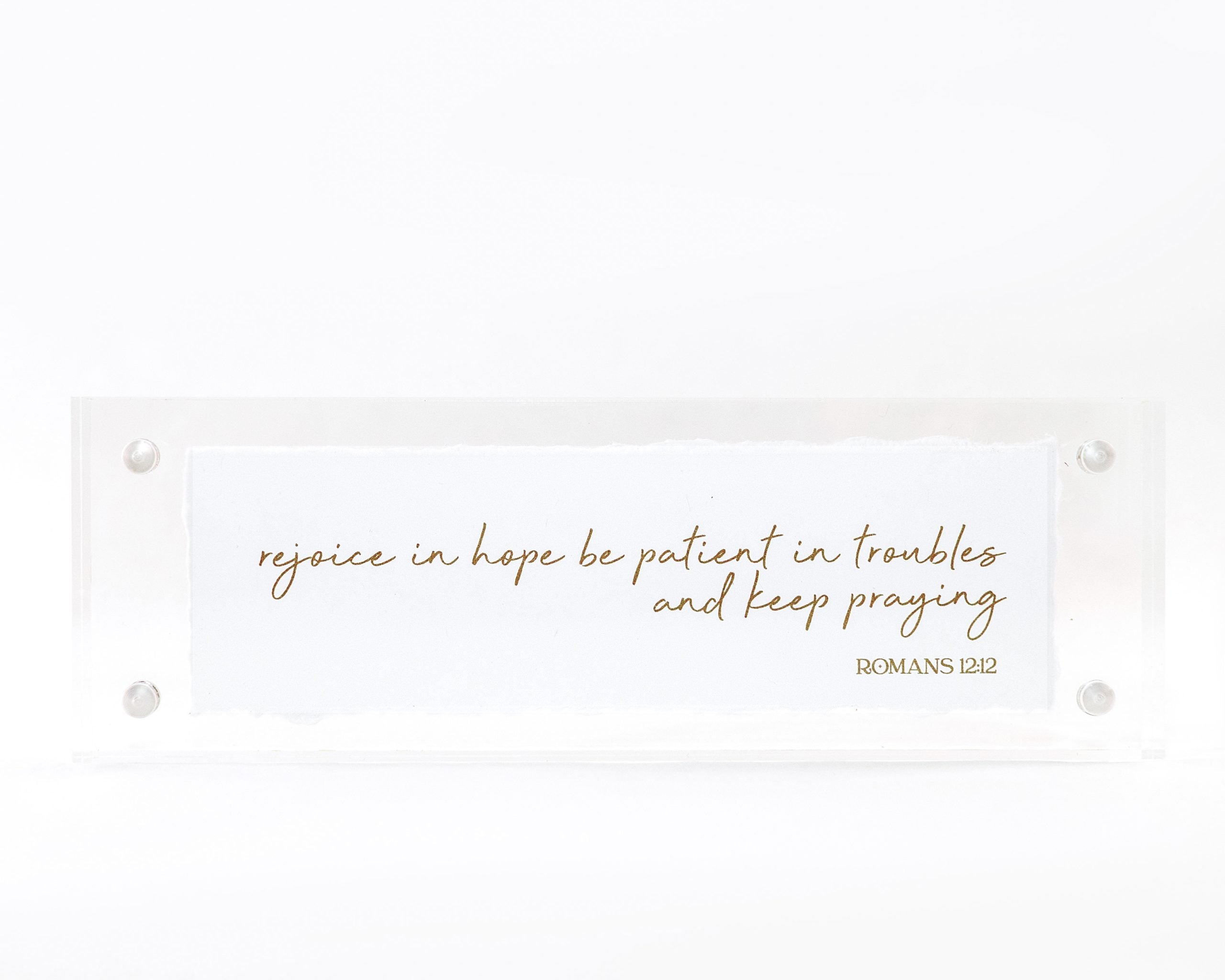 2x6 Acrylic Message Block