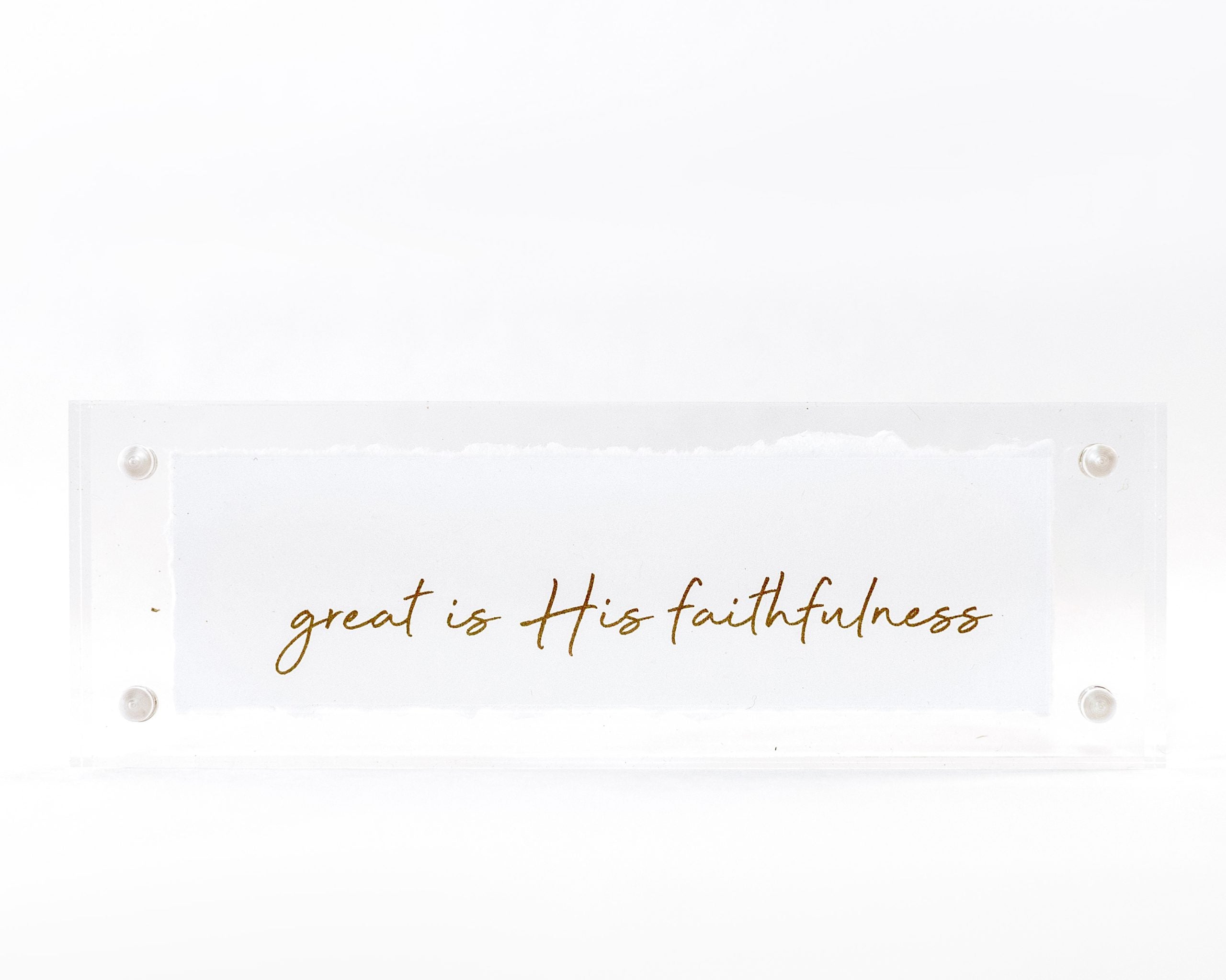 2x6 Acrylic Message Block