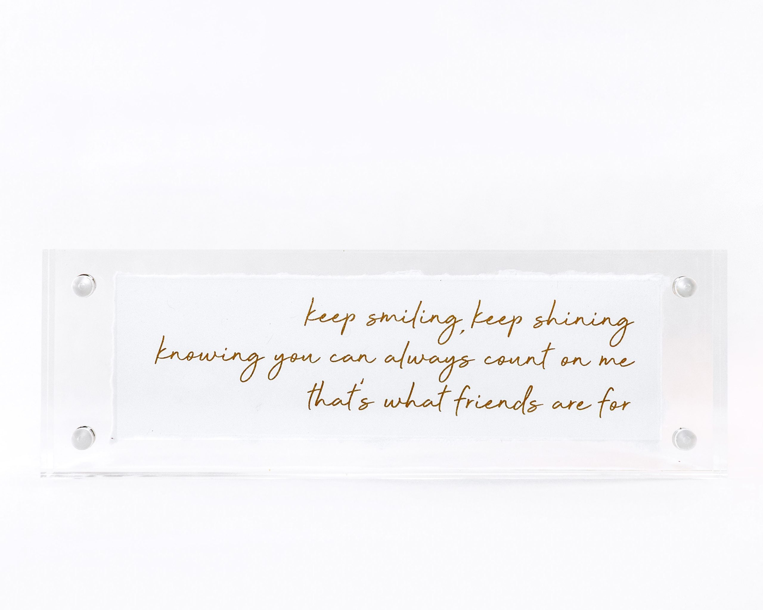 2x6 Acrylic Message Block