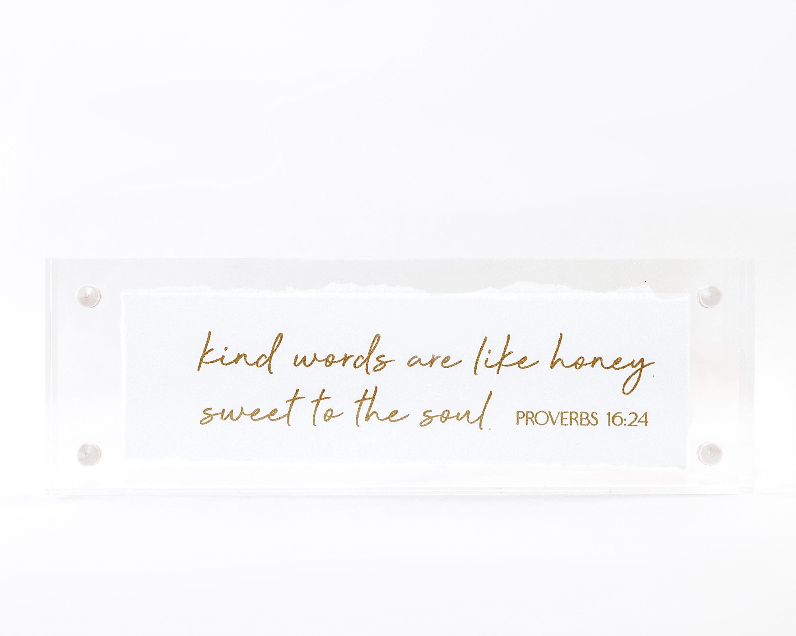 2x6 Acrylic Message Block
