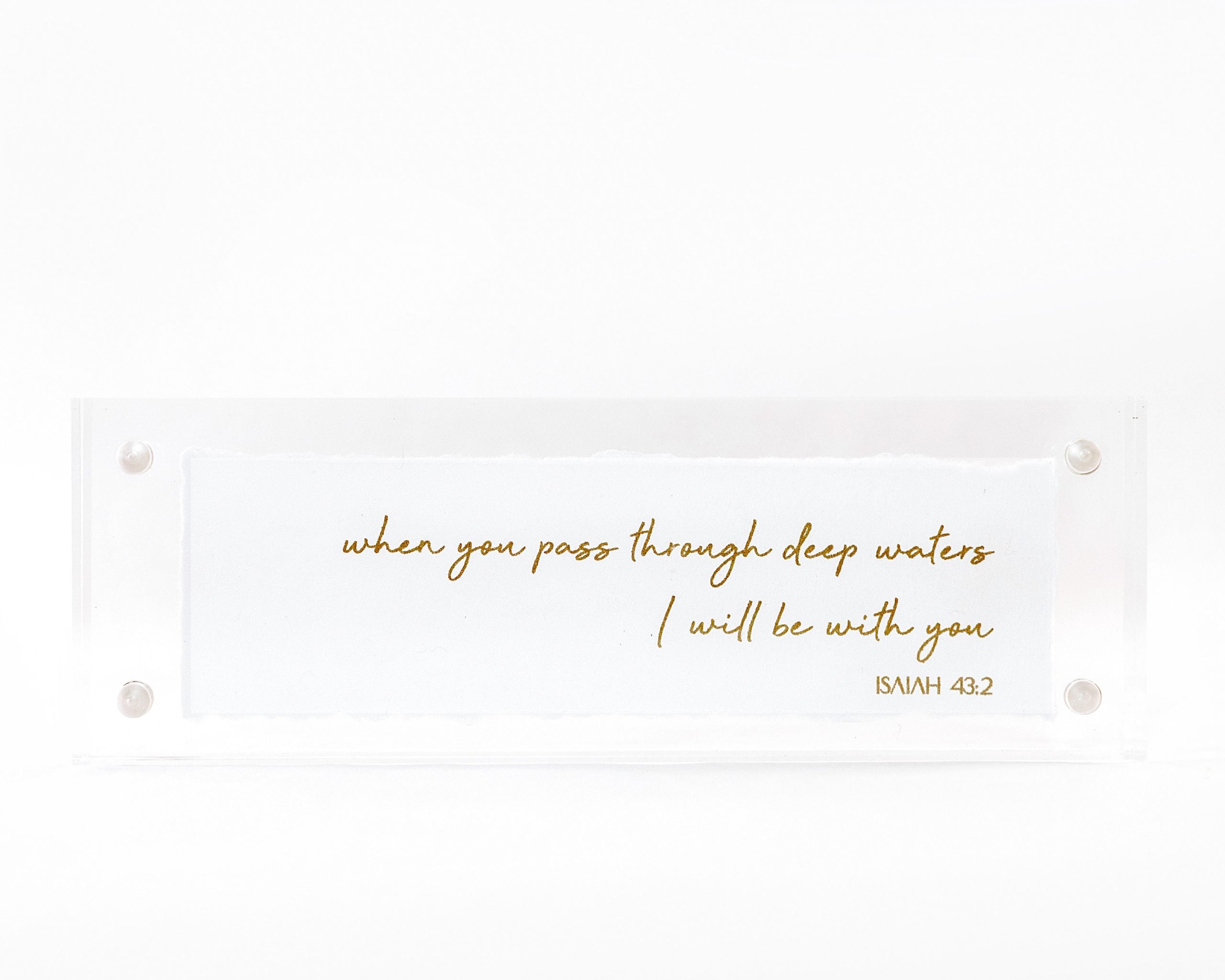 2x6 Acrylic Message Block