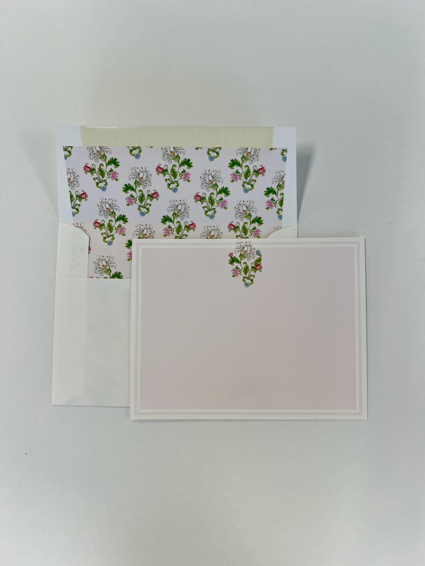 Social Set - Handpainted Pink Floral Blooms