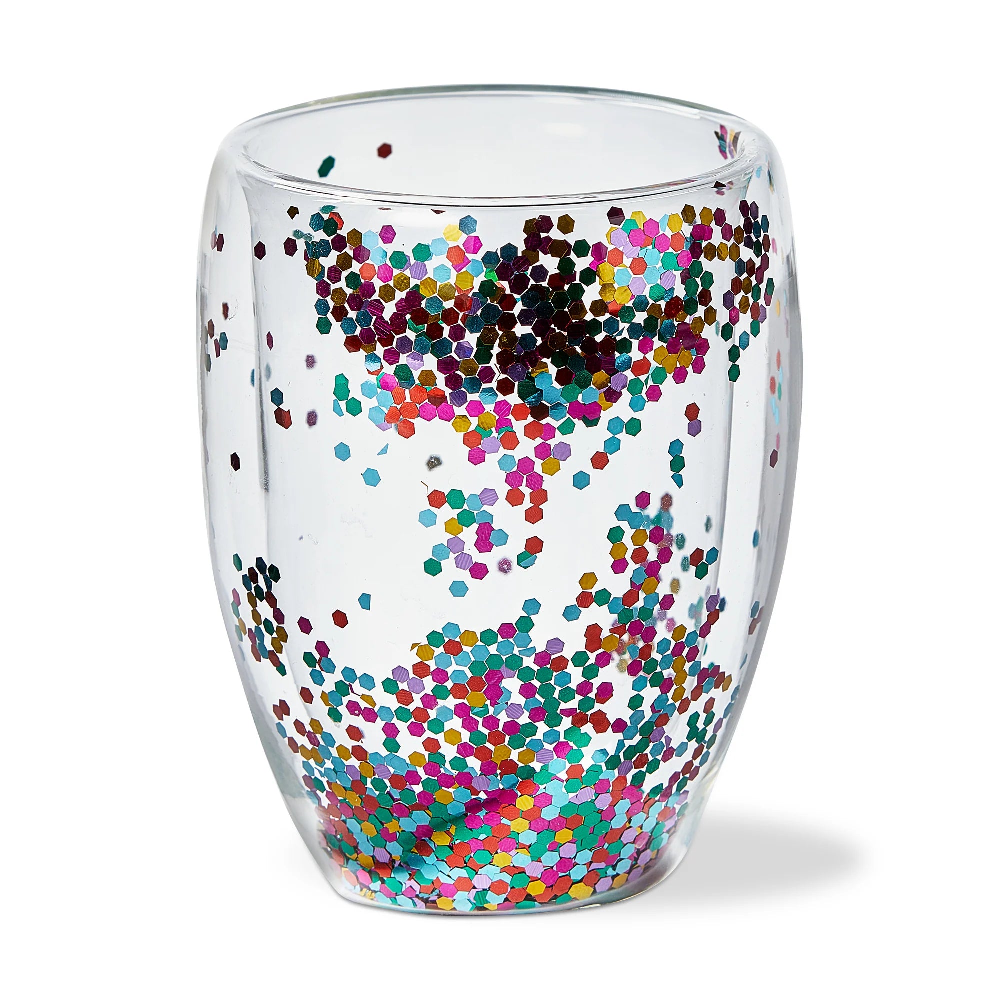 Confetti Double Wall Stemless Wine Glass