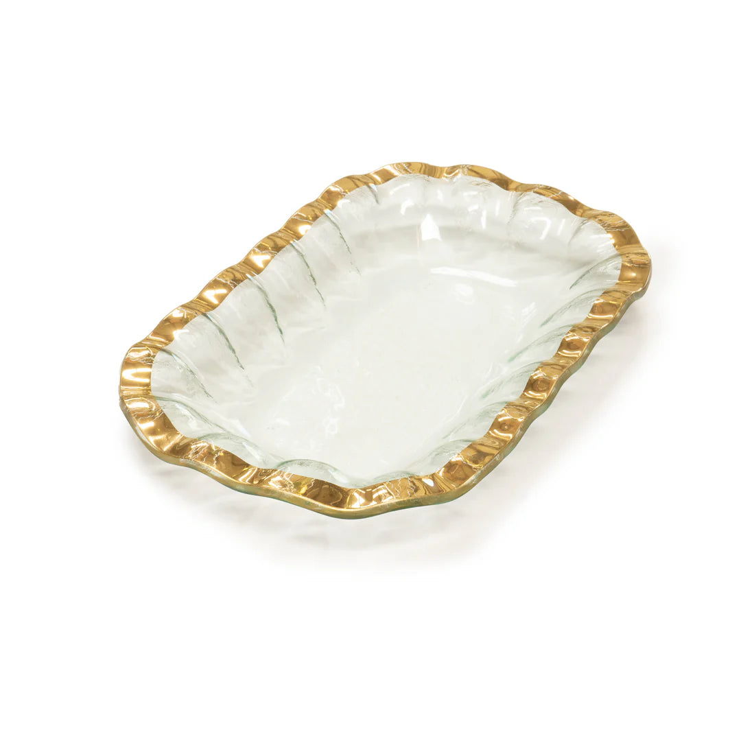 Ruffle Rectangular Bowl