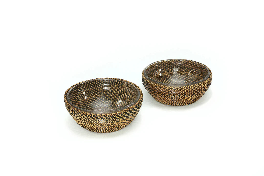 Glass Round Serving Bowl