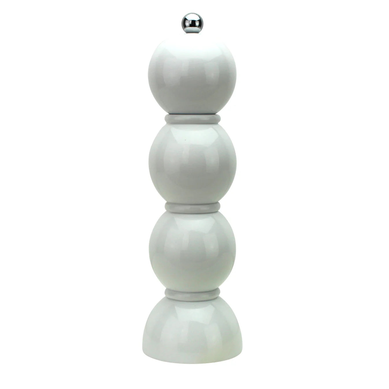 White Bobbin Salt or Pepper Mill