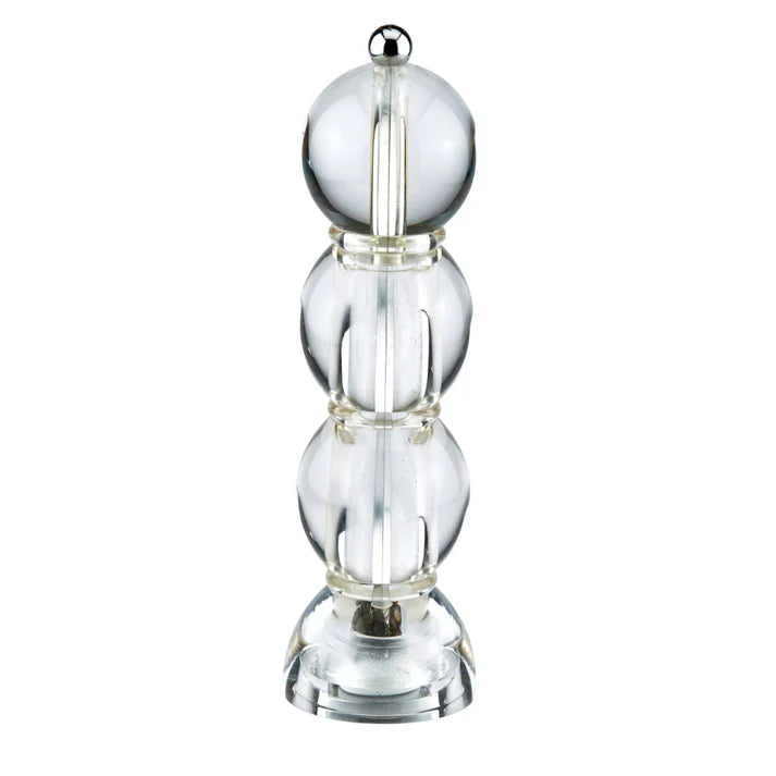 Clear Icy Bobbin Salt or Pepper Mill