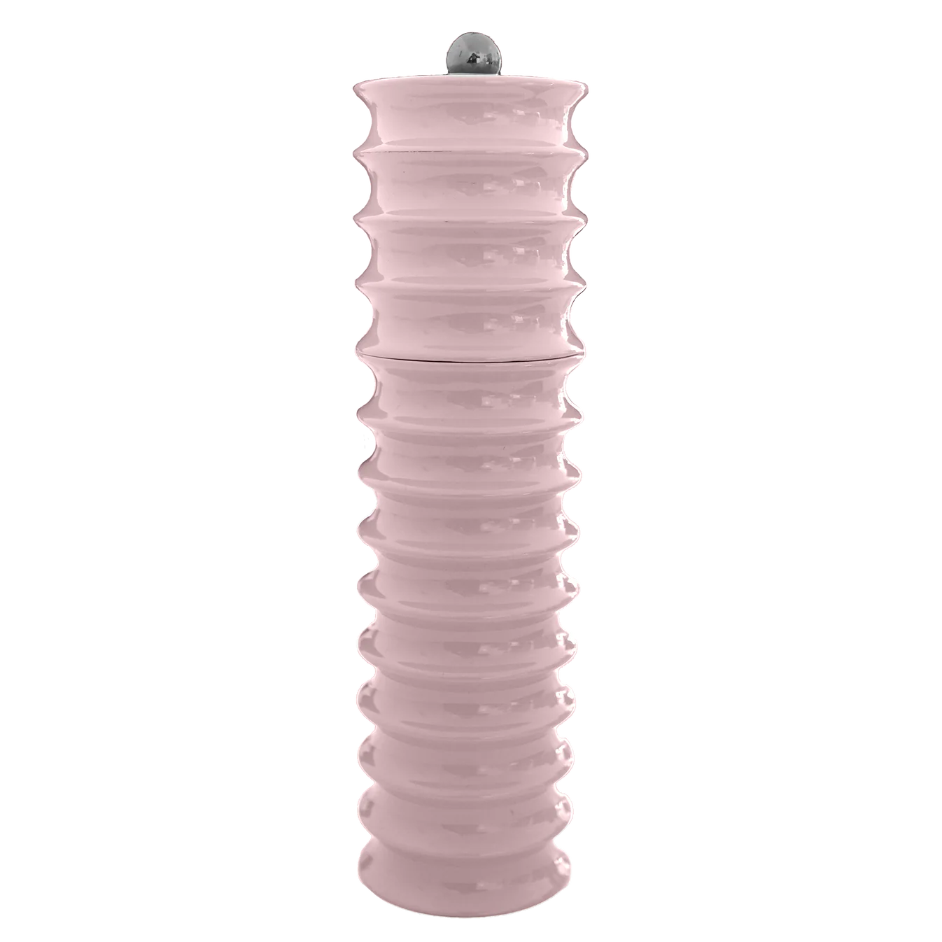 Pale Pink Twister Salt and Pepper Mill