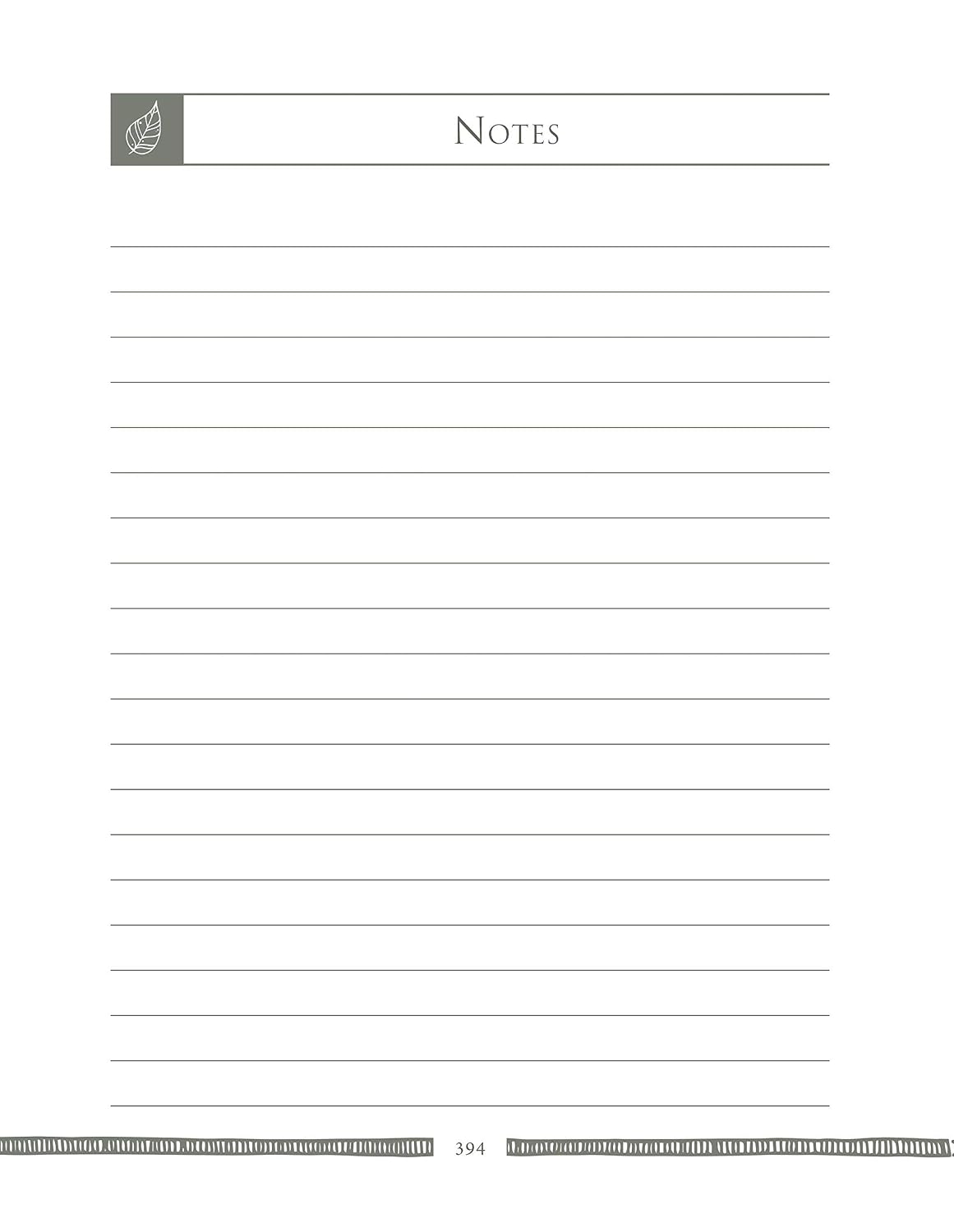 Blank lined paper with 'Notes' at the top on a white background