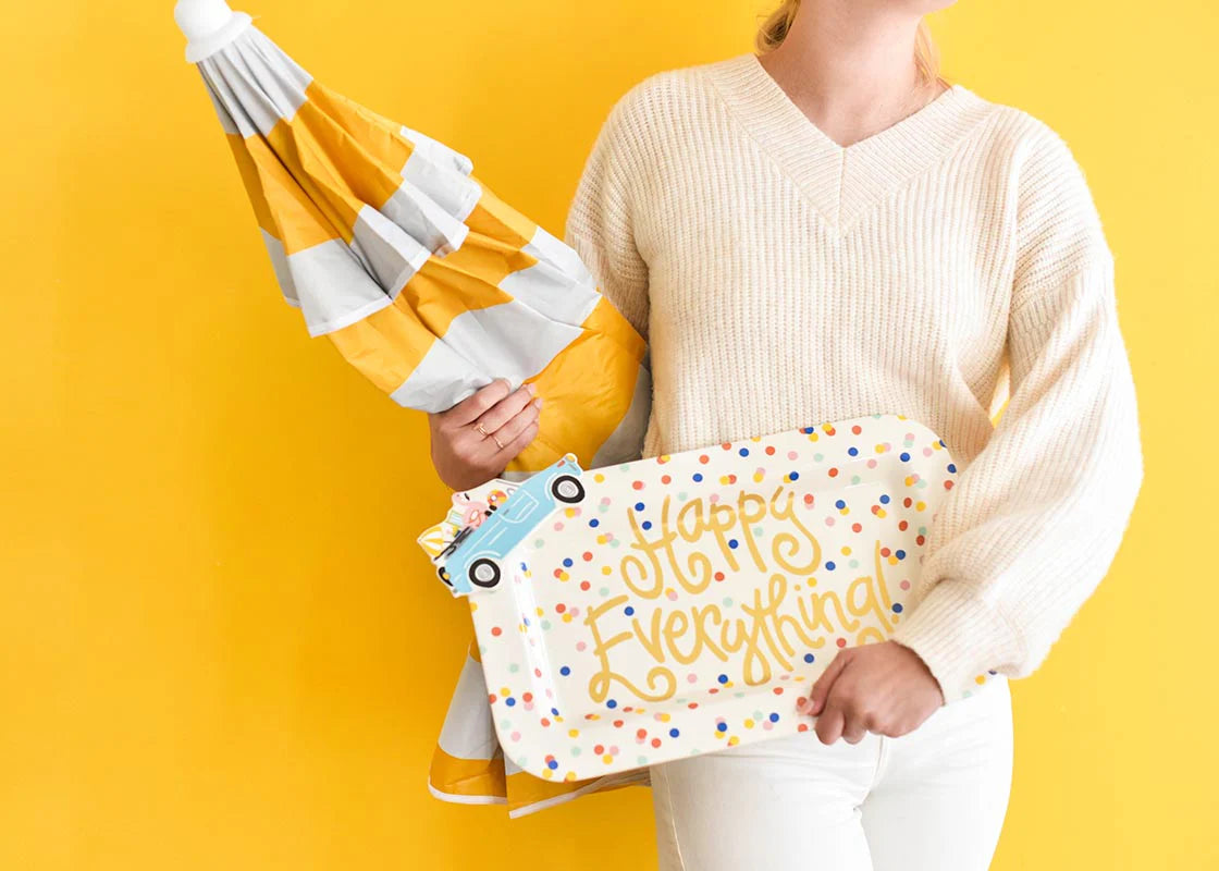 Happy Dot Mini Happy Everything! Rectangle Platter