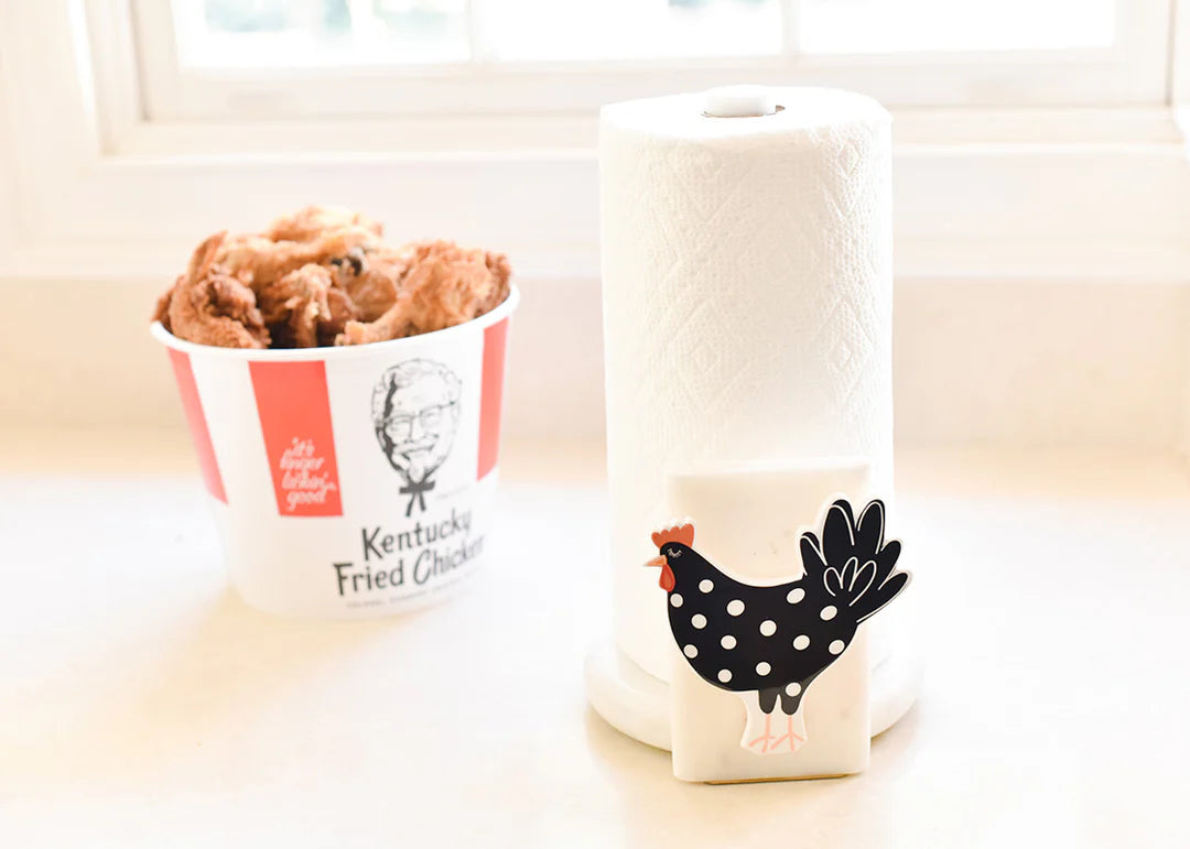 Mini Marble Paper Towel Holder