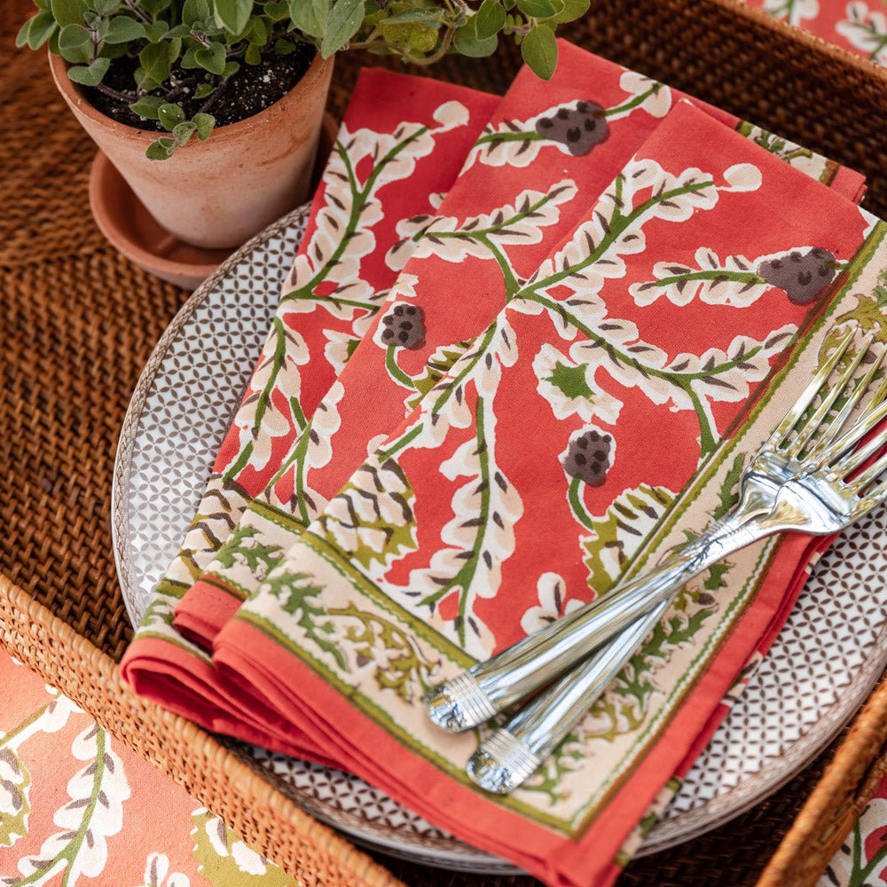 Harvest Pinecone Napkins | Set of 4