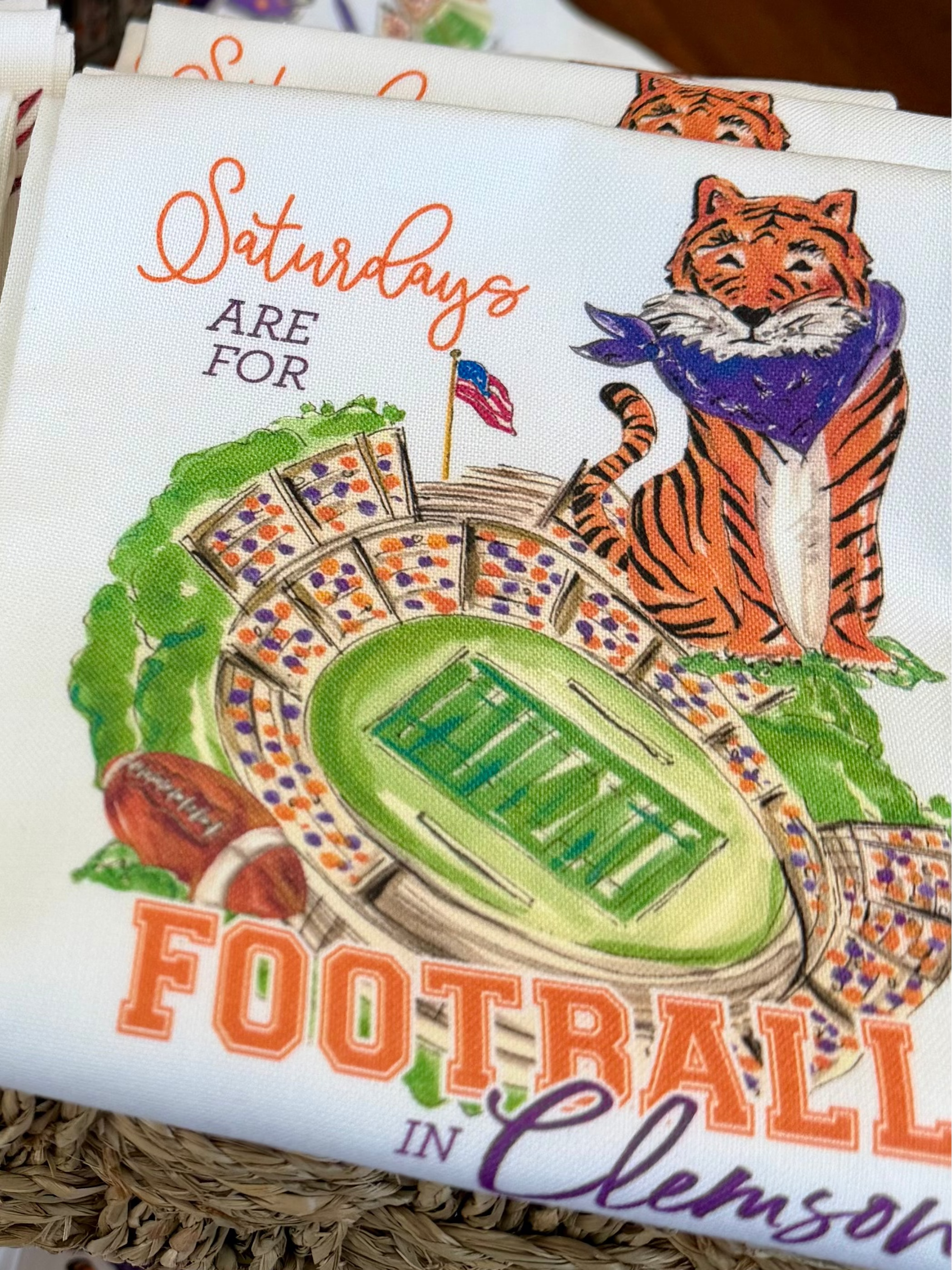 Kitchen Towel - Saturdays are for Football in Clemson