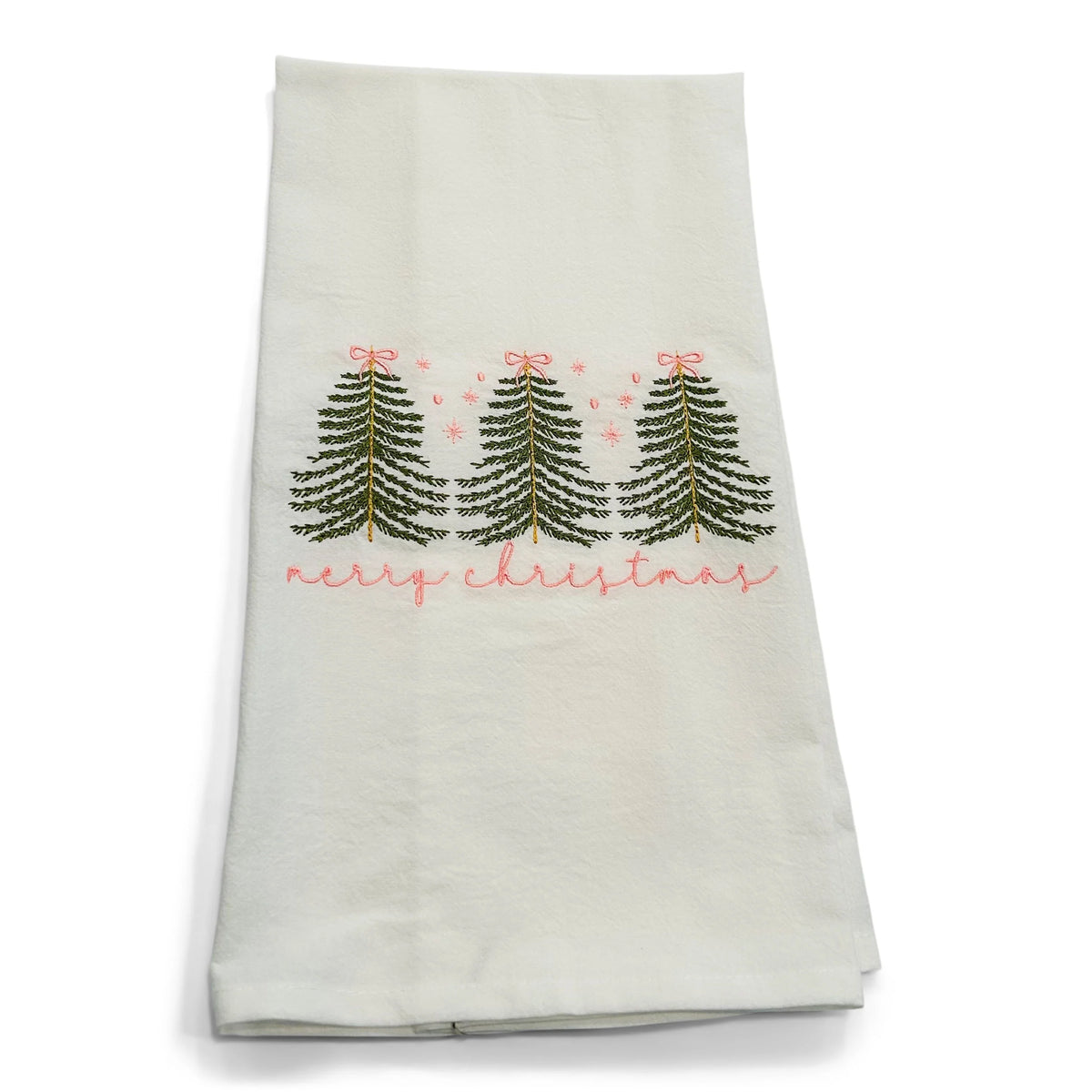 Three Trees on White Towel