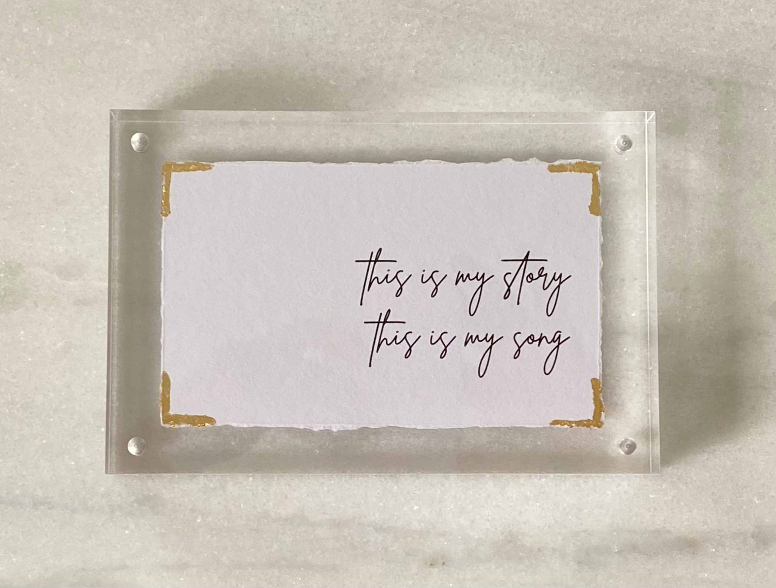 4x6 This is My Story This is My Song