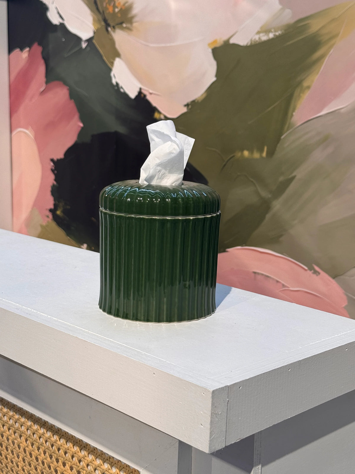 Olive Tissue Box