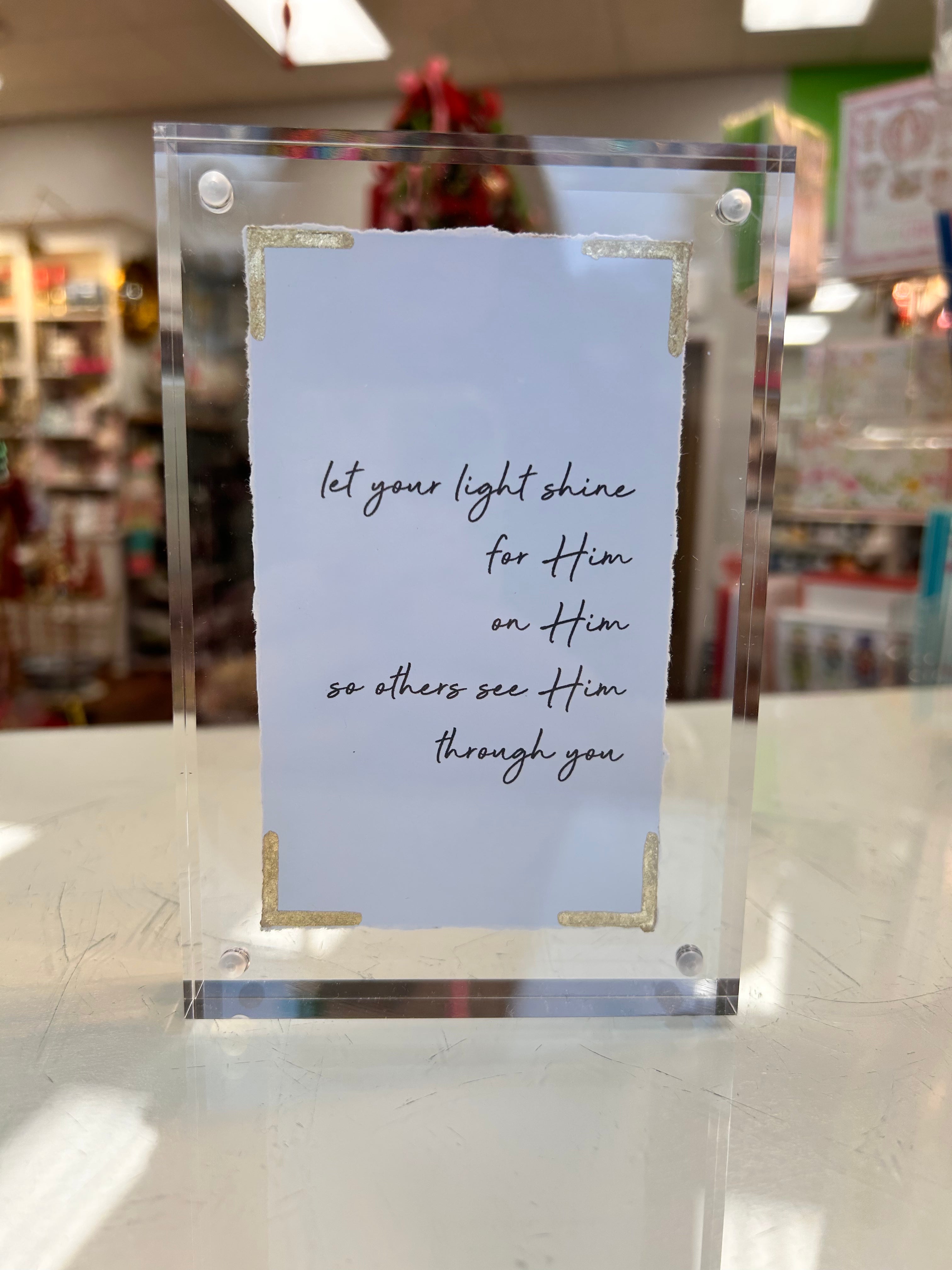 4x6 Let Your Light Shine | Matthew 5:16