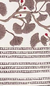 Ginkgo Taupe Tea Towel