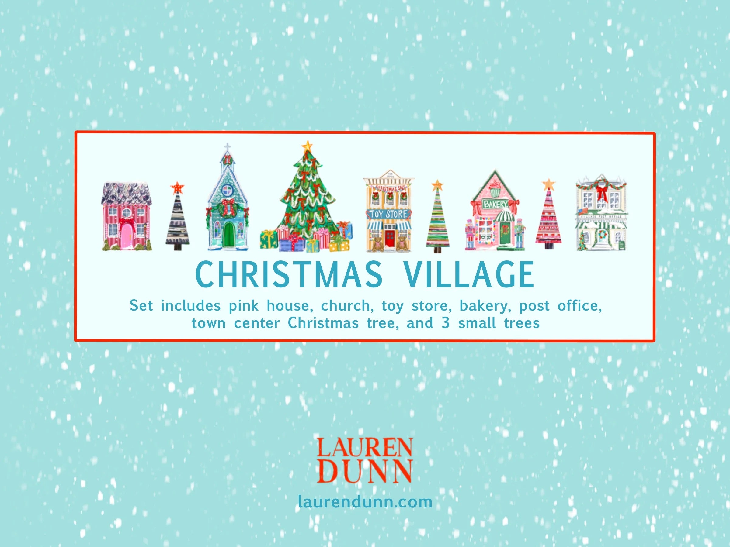 The Mini Christmas Village Set