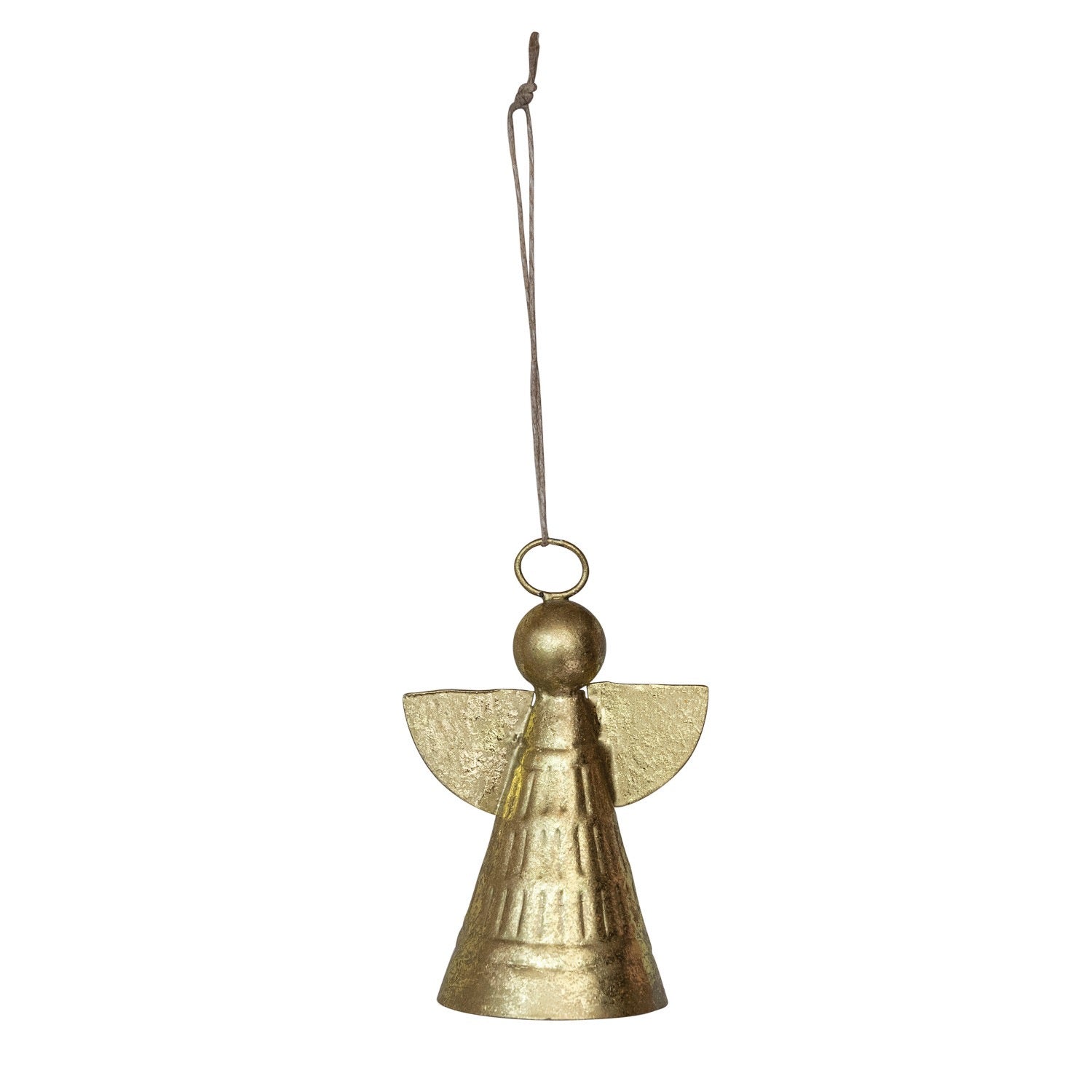 Gold Metal Angel Ornament