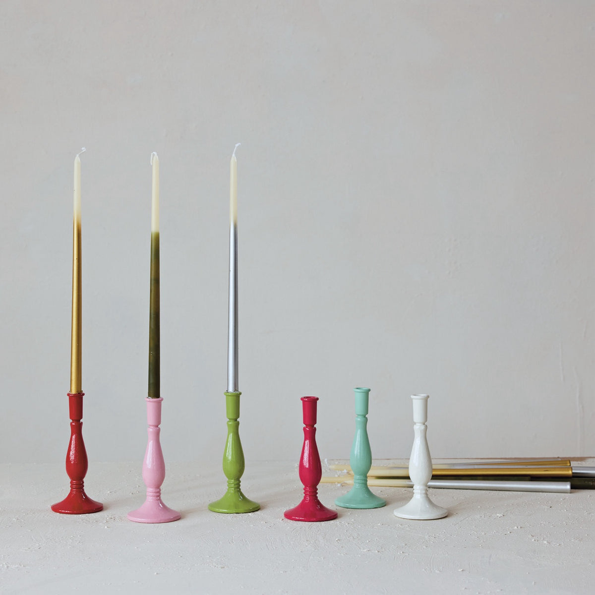 Enameled Cast Iron Taper Holder
