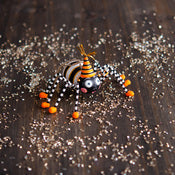 "Spinderella" the Spider, Sm, Resin/Wire, 6"