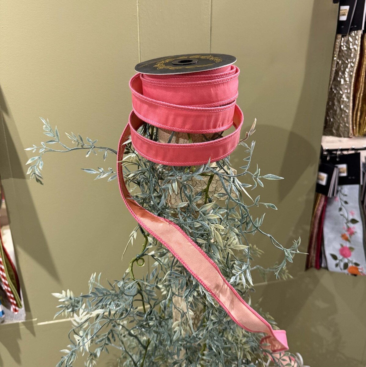 Taffeta DBL Fused Pink Ribbon