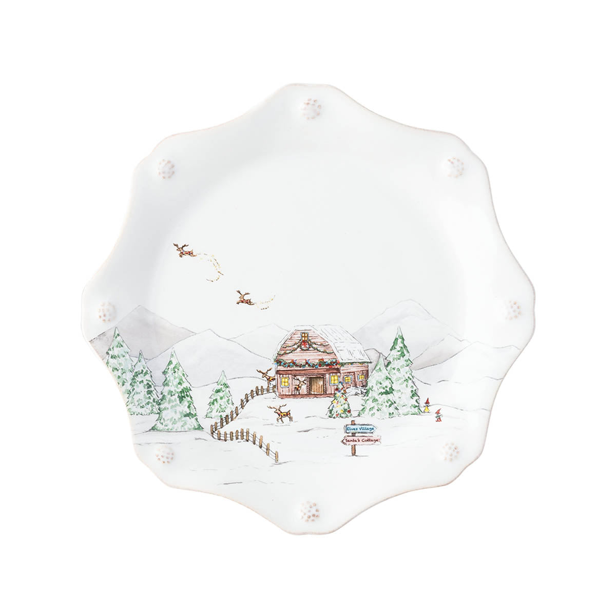 Berry & Thread North Pole Dessert/Salad Plate Assorted | Set of 4