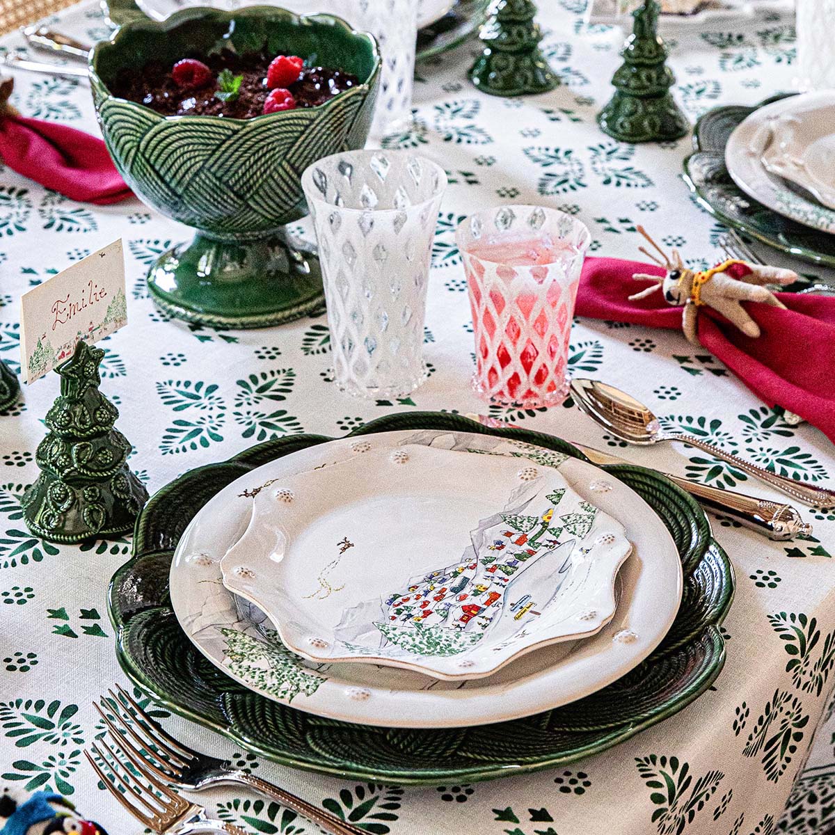 Le Panier Mystic Knot Charger/Platter - Basil