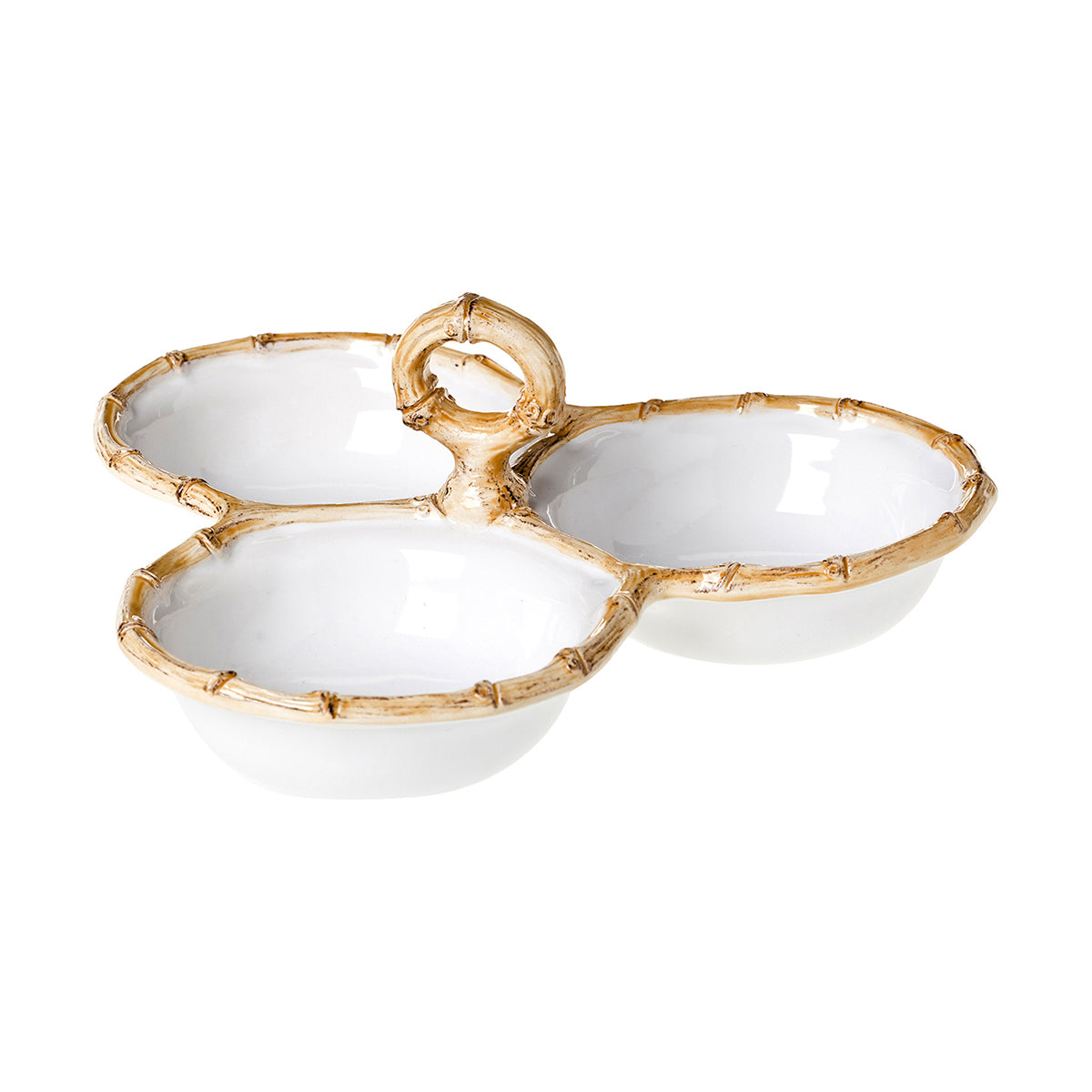 Bamboo Natural Cocktail Triple Server