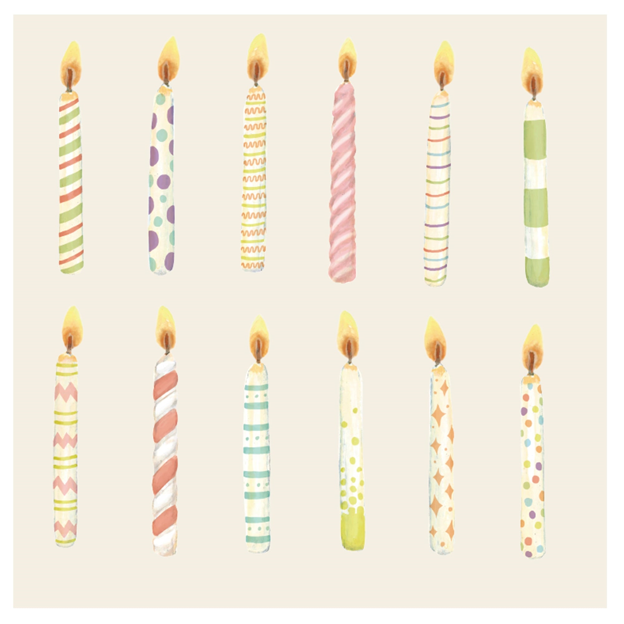 Birthday Candles Napkin