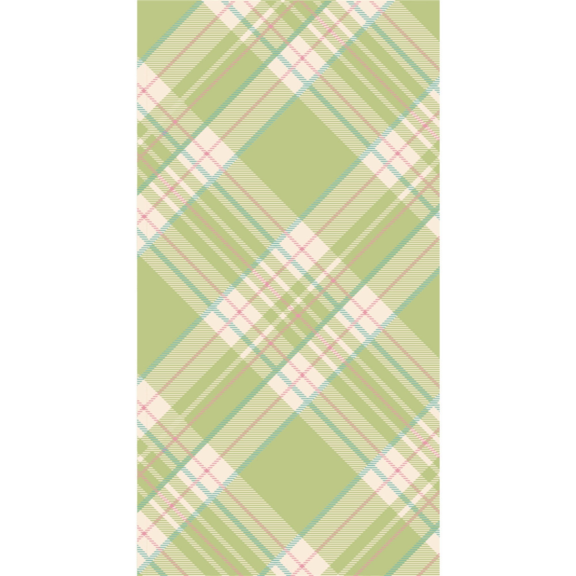 Bright Green Plaid Napkins