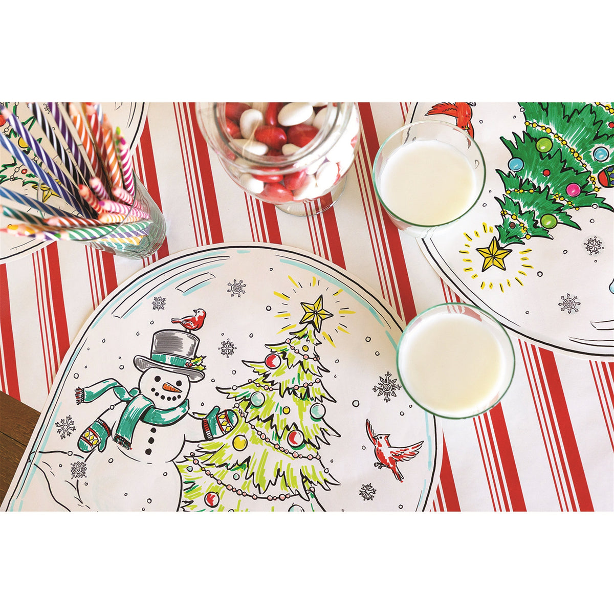 Snow Globe Coloring Placemat