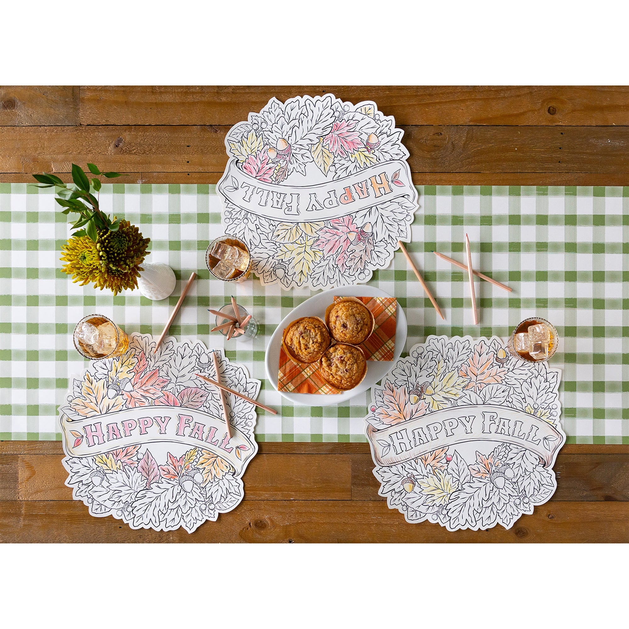 Happy Fall Coloring Placemat