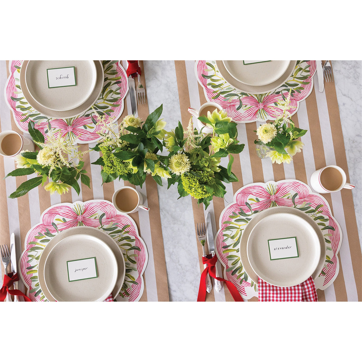 Die-Cut Mistletoe Placemat