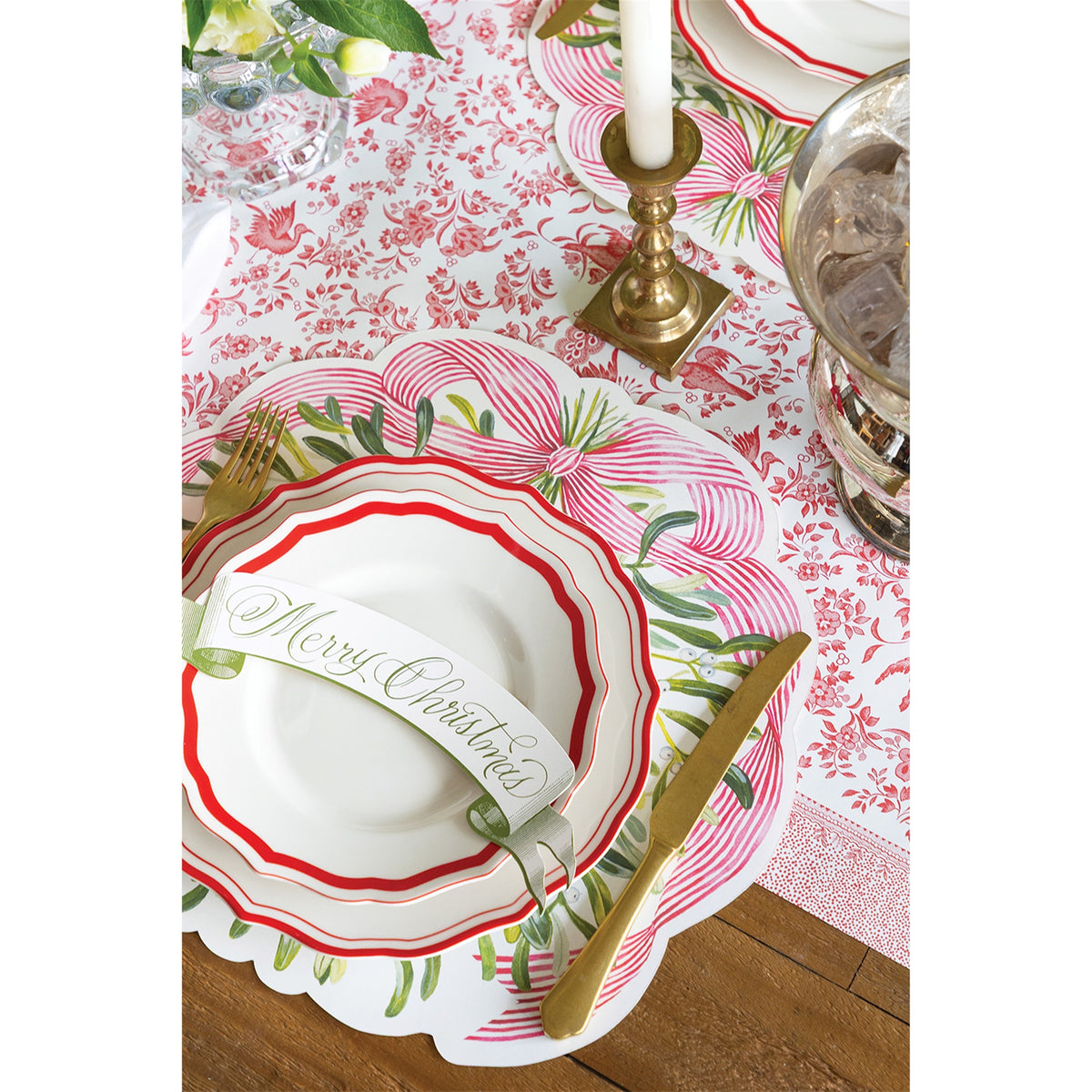 Die-Cut Mistletoe Placemat
